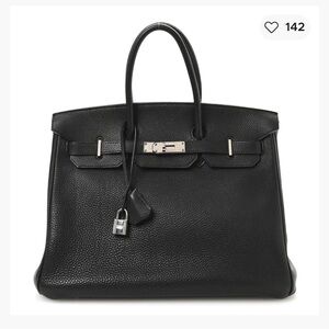 Hermes D U P E Togo Birkin 40 Black
